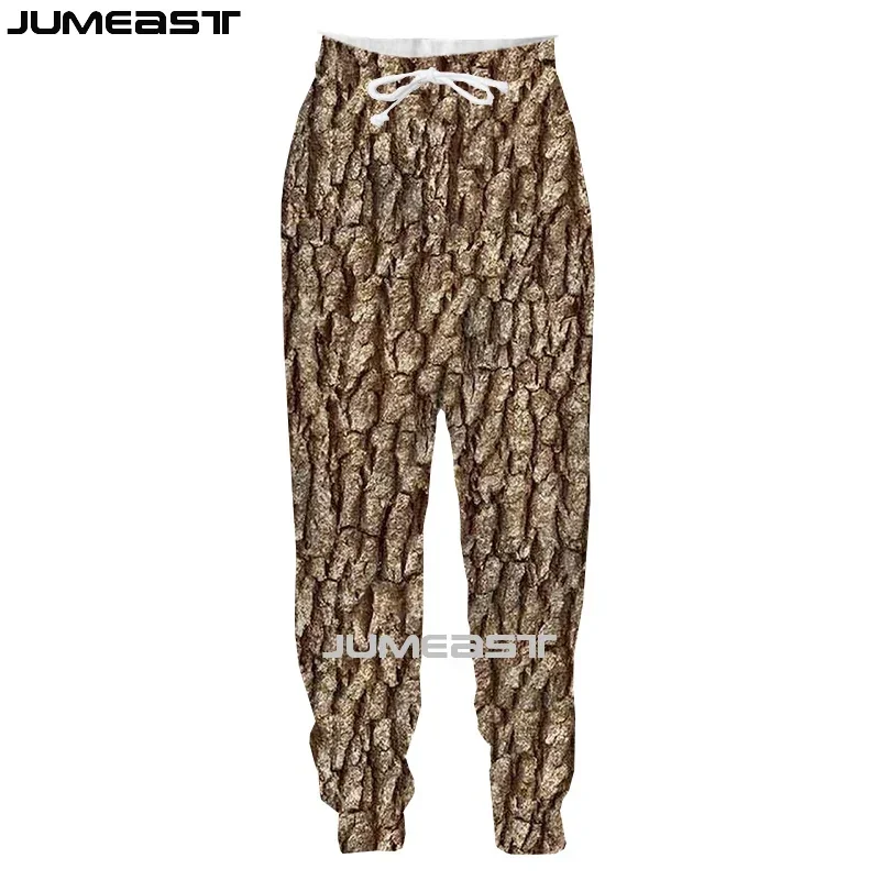 Jumeast Brand Men Women 3D Printed Bark Oversized Streetwear  Casual Long Pants Sweatpants Fashion Spring Autumn Trousers