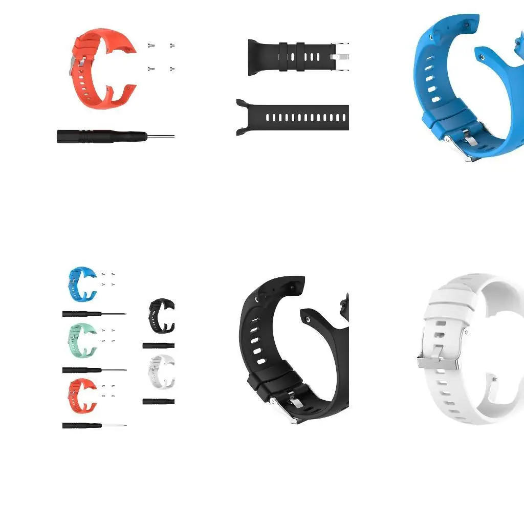 

652F for Spartan Trainer Wrist for HR Band Adjustable Silica Wear Resist Replacement Strap Wristbands Bracelet Waterproof