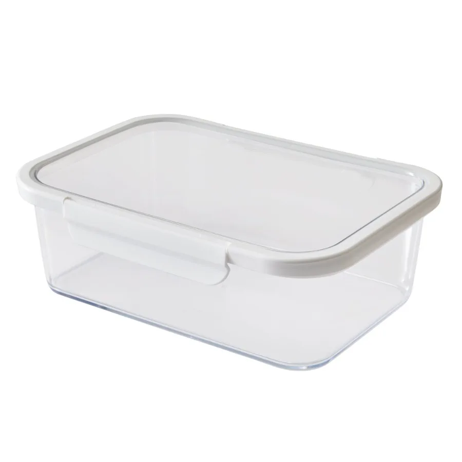 

10Cup Rectangle Tritan Food Storage Container with Tritan Lid. Set of 1, 2 Pieces, A Practical Choice for Dry Goods and Bulk In