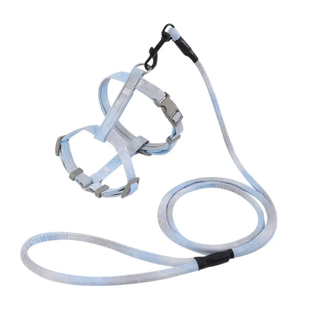 

Exquisite Adjustable Cat Harness and Leash Set Gradient Escape Proof Pet Harness Soft Lightweight Kitten Strap Collar Walking