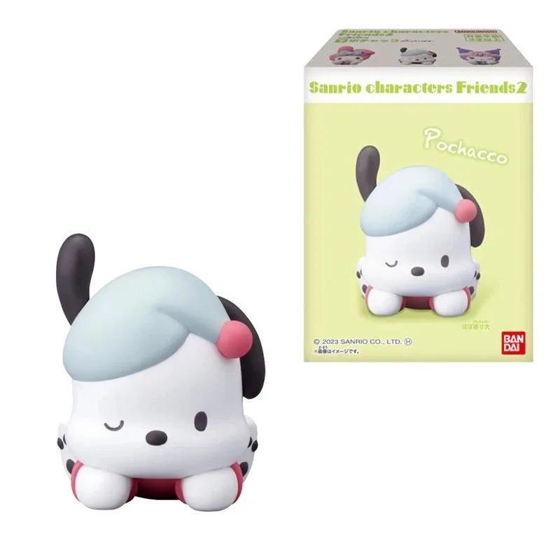 バンダイサンリオクロミメロディーファミリーフレンズシリーズ 2 本物のブラインドボックストレンディなおもちゃ人形クリスマスギフト飾りおもちゃサプライズボックス