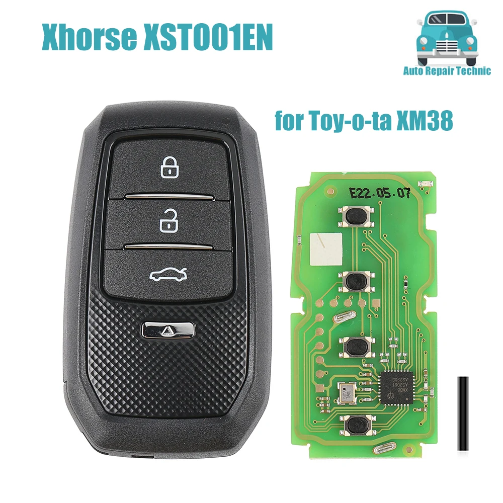 

1PCS Xhorse XS Smart Key XSTO01EN for Toy-o-ta XM38 Smart Key 4D 8A 4A All in One with Key Shell Supports Rewrite