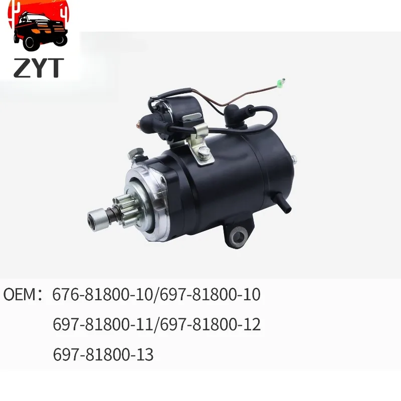 Motor de Arranque con/sin Relé 697-81800-10 676-81800-10 para Yamaha 55HP C55 CV55 55B 697-81800-11 697-81800-12 697-81800-13