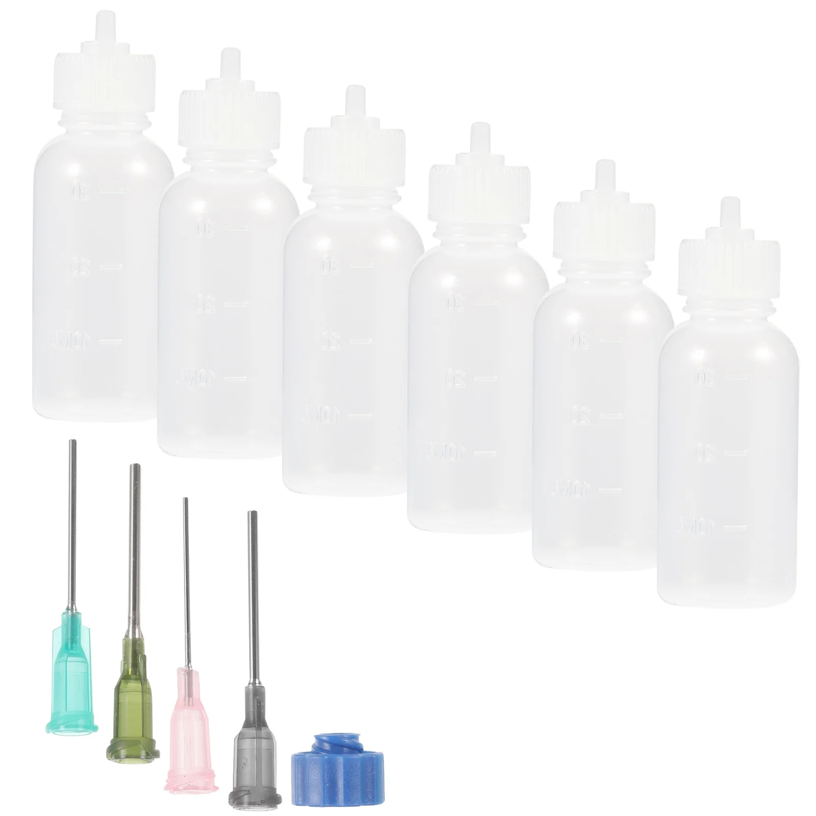 1 Set 1 Set Kit Botol Lem dengan Ujung Jarum untuk Alat Presisi Pemeras Minyak, Aplikator Pelumas Portabel untuk Perbaikan Rumah Tangga dan Kerajinan