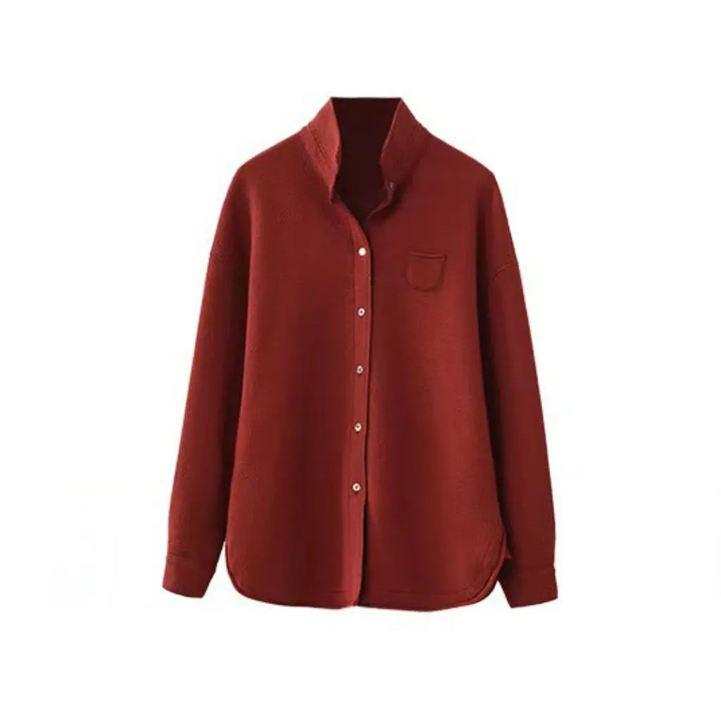 

Новый осенне-зимний двухслойный хлопковый костюм с длинными рукавами и лацканами, кружевной топ ручной работы, широкие брюки, женский комплект