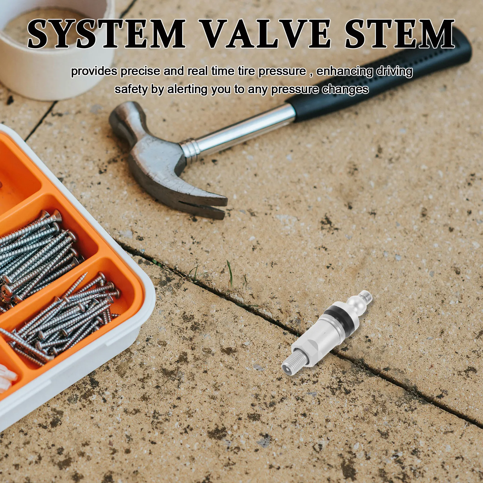 

Tpms Valve Stem Replacement Aluminum Alloy Tire Pressure System Valve Stem Real Time Monitoring Easy Install Universal