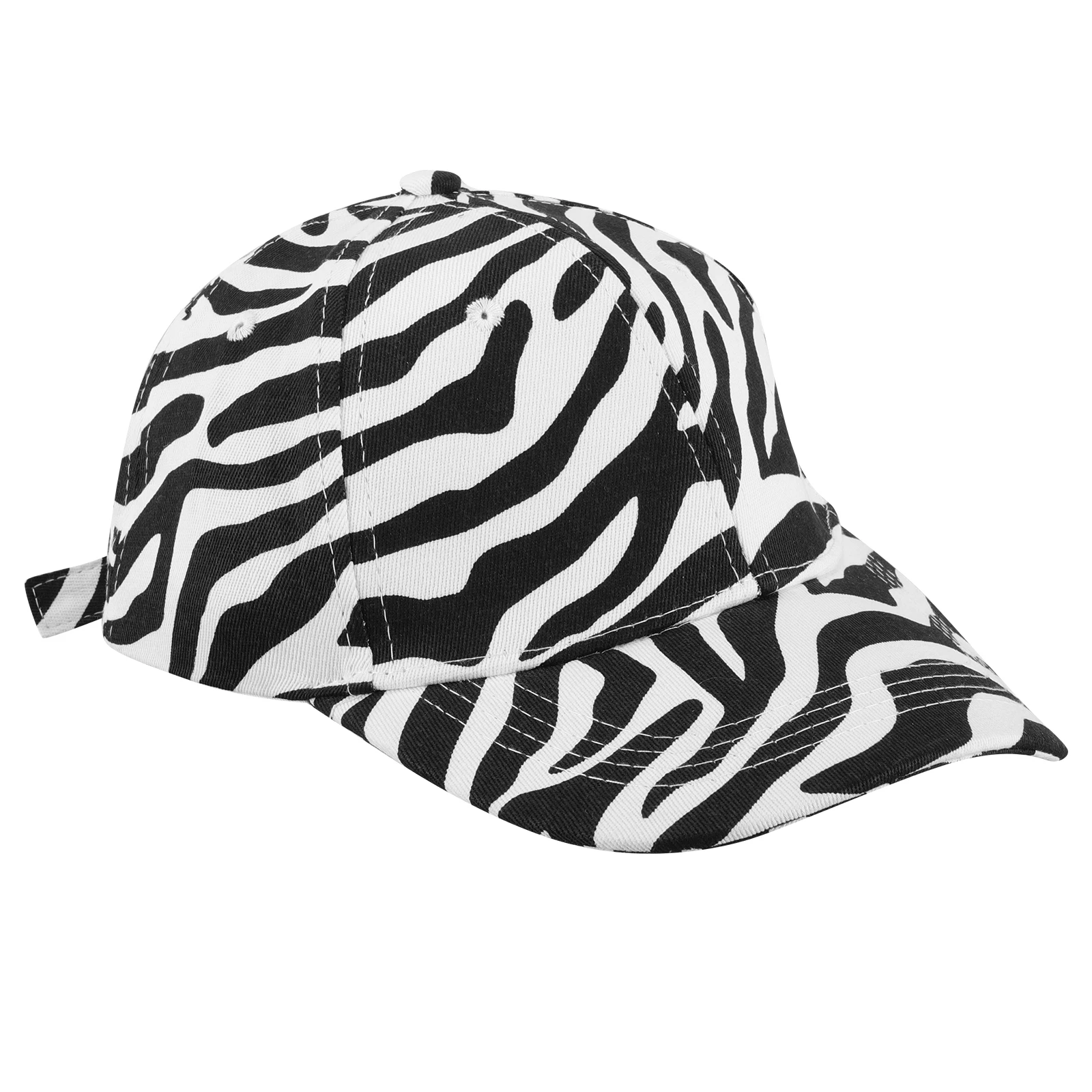 

Sun Protection Baseball Cap Unisex Adjustable Lightweight Uv Shield Outdoor Leisure Hat For Travel Hiking Cow Stripe Cotton