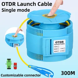 Éliminateur de zone de fréquence OTDR d'anneau de fibre de câble de lancement d'otdr AUA-20 extension d'essai du mode unique SC/David/ST/LC(UPC/APC) de 300m