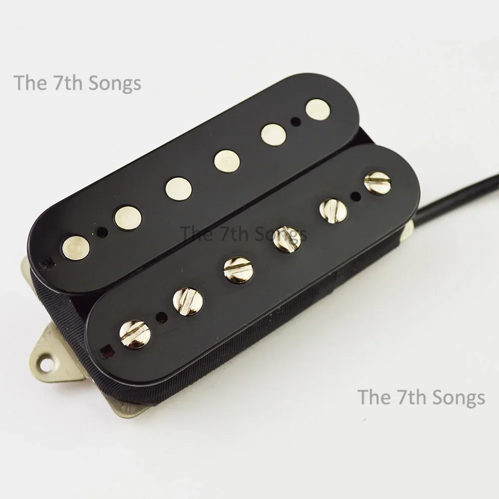 Aldrich Inspired Neck Bridge Handwound Alnico 5 Humbucker Pickup Black / Nickel 4-Conductor wire for Electric guitar view 4