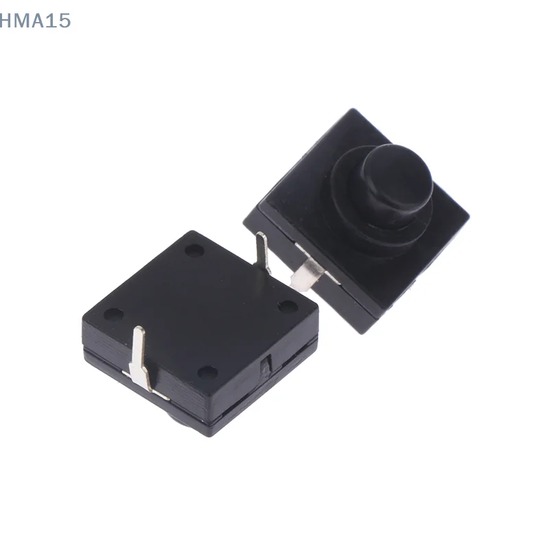 [EL]10PCS Flashlight Button Switch 12*12*9.4MM 2Pin Ultra-Thin Middle of the feet