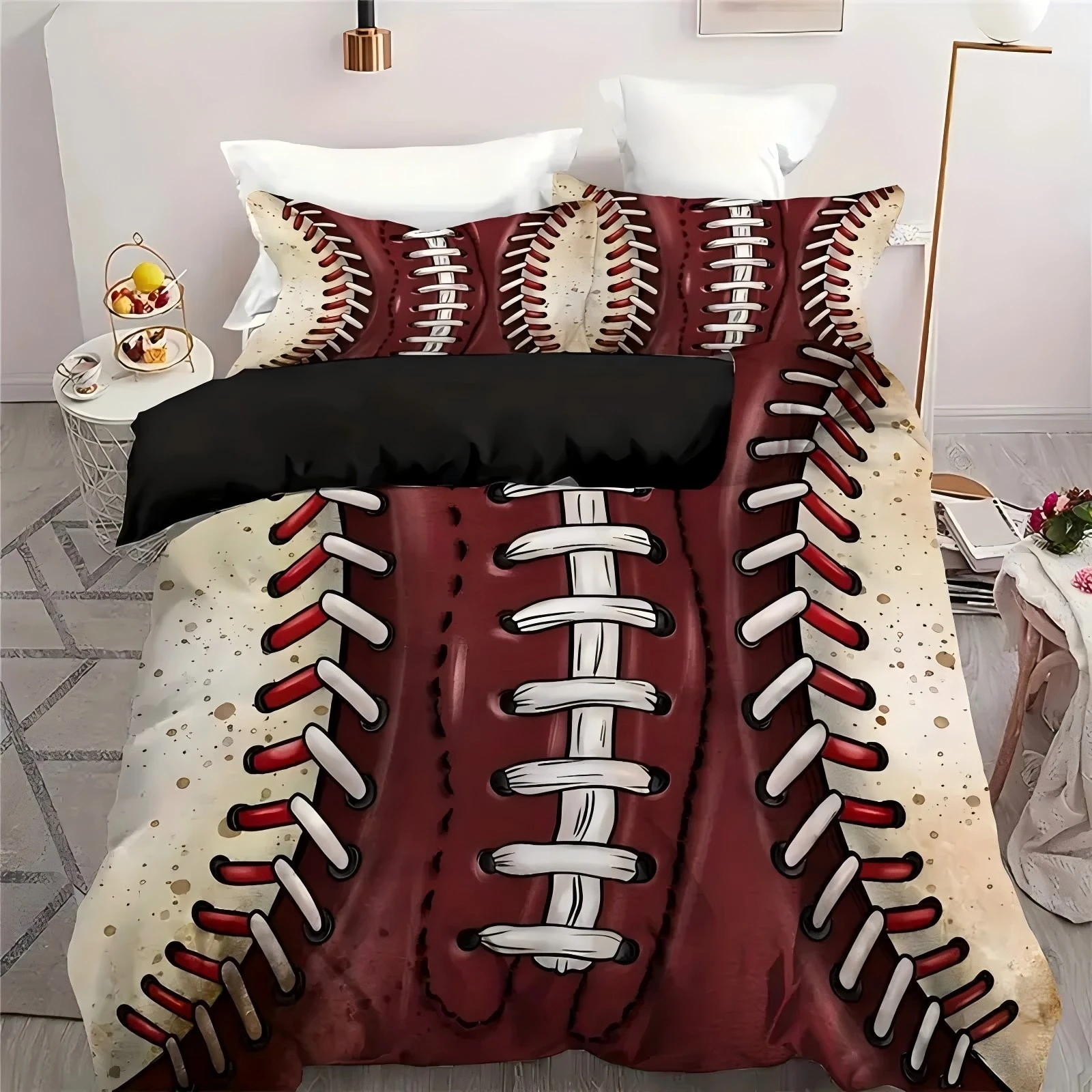 

Sports Ball Rugby Pattern 3D Print Duvet Cover Luxury Sports style Soft Comfortable For Teens Adults Quilt Cover Pillowcase