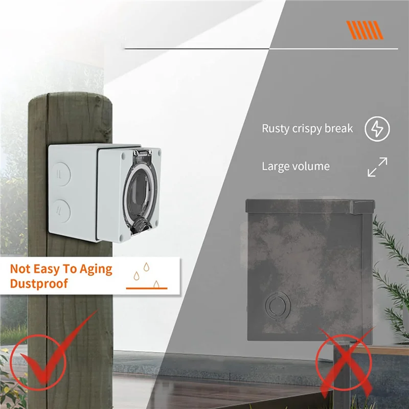 AS60-4X 50Amp Power Outlet Box - Outdoor Power Receptacle Box recension och pris