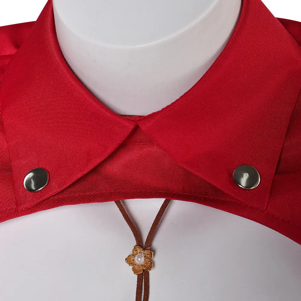 Aerith Pakaian Dalam Seksi Wanita Anime Game Final Cosplay Fantasy VII Fantasia Kalung Mantel Untuk Dewasa Kostum Penyamaran Pakaian Halloween