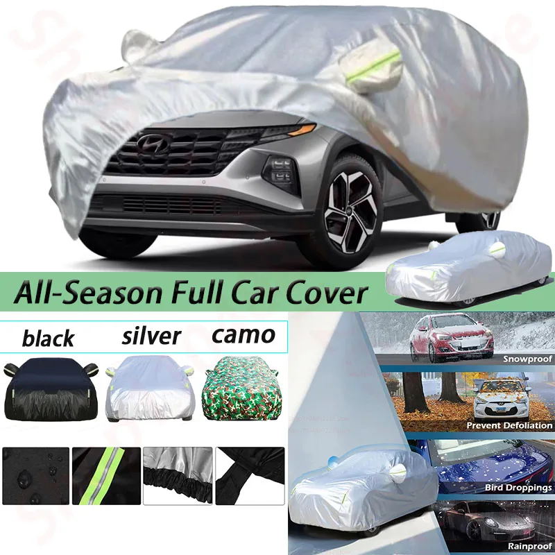 

Waterproof Car Cover For 2020-2024 Hyundai Tucson Snowproof Rain Hail Sun UV Dust Snow Protection Full Outdoor Indoor Exterior
