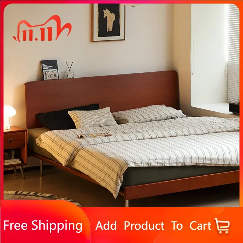 

European Style Modern Bed Frame King Size Simple Nightstands Queen Bed Frame Full Twin Bedroom Cama De Casal Home Furniture