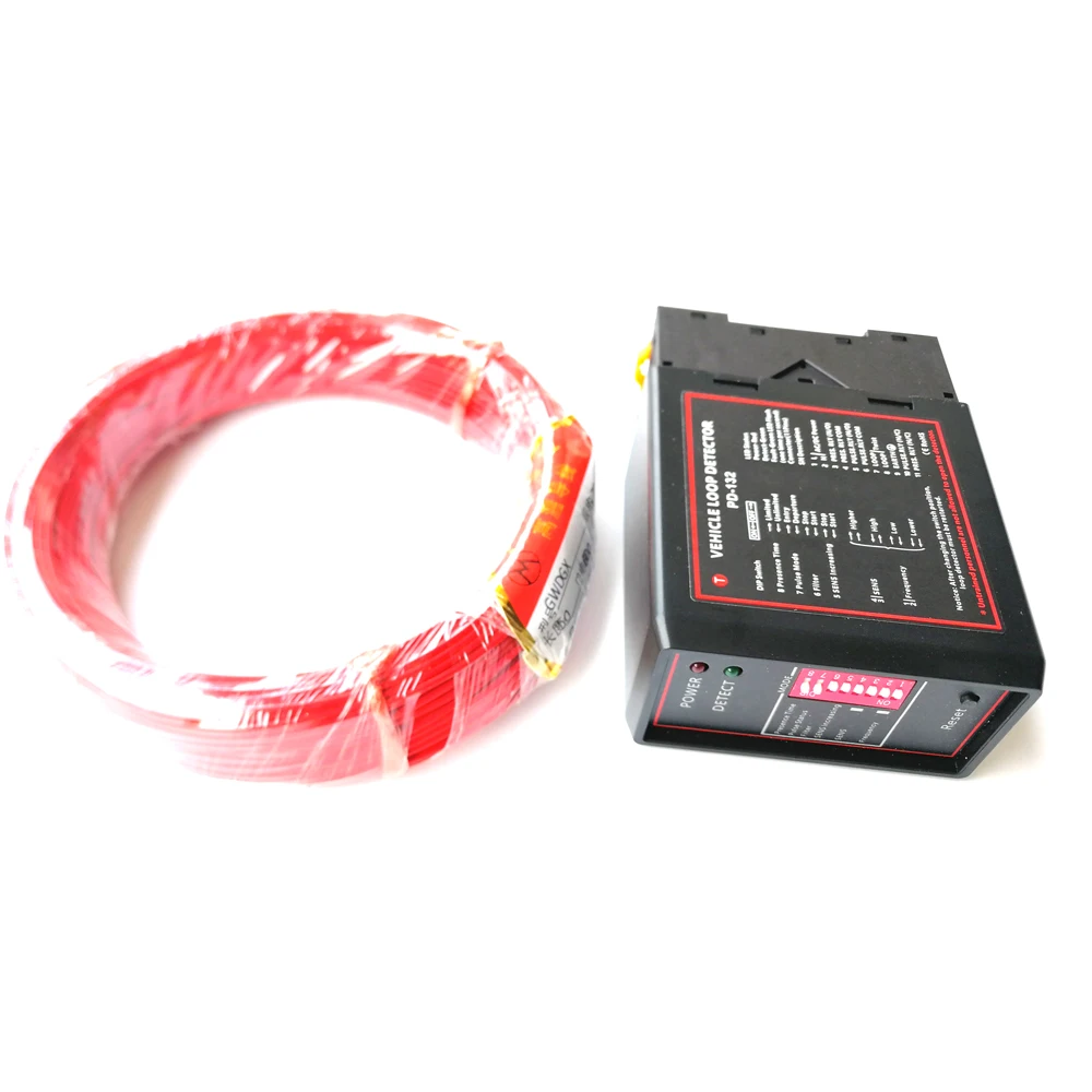 with 50m loop cable PD132 Single Channel Inductive Vehicle Loop Detector Sensor For boom barrrier gate opener Car Parking Lot