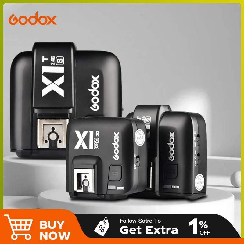 Godox X1T TTL 2,4G receptor de Flash inalámbrico X1T 1/8000 HSS transmisor de disparo de Flash inalámbrico para cámara Fuji Olympus Flash exterior