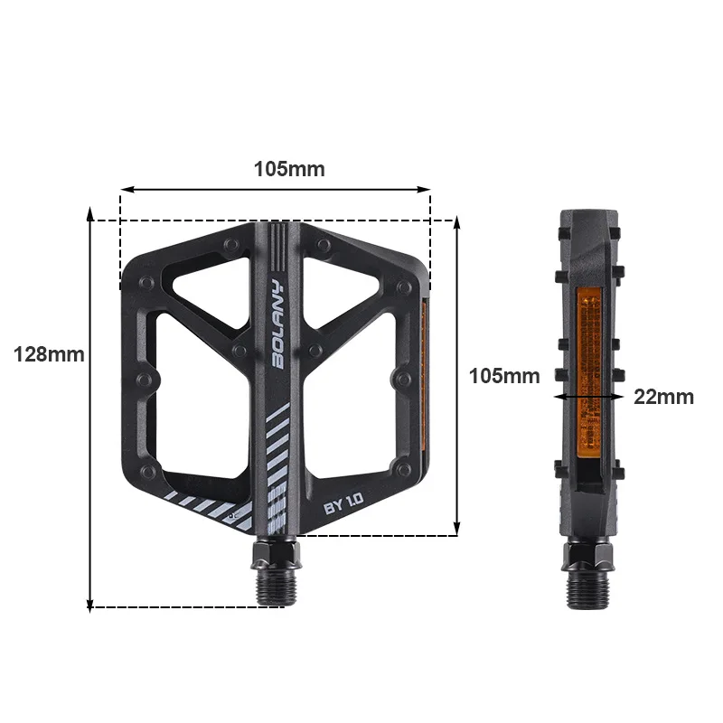 

BOLANY Bicycle Nylon Pedal Mountain Bike Anti-slip Bike Pedals Seal Double Bearing MTB Pedal 1 Pair