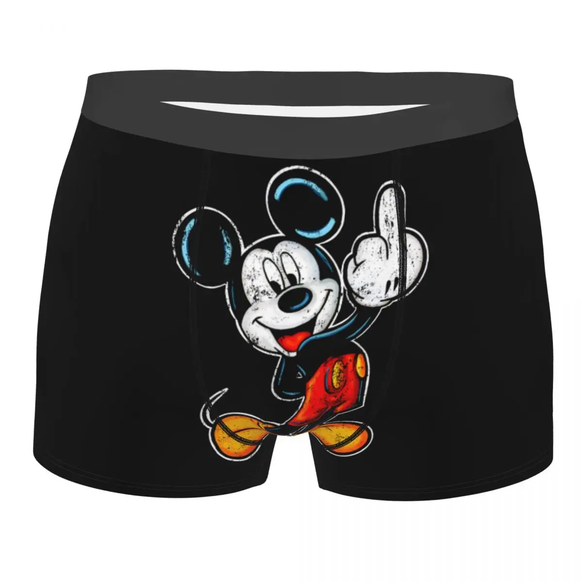 Mickey Mouse Men Underwear Boxer Briefs Shorts Panties Funny Soft Underpants for Homme