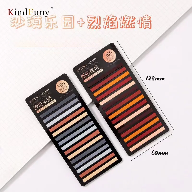 Imagem -05 - Kindfuny-notas Transparentes Auto-adesivas Ler Livros Notepad Tabs Papelaria Estética Postou-o 2400 Pcs