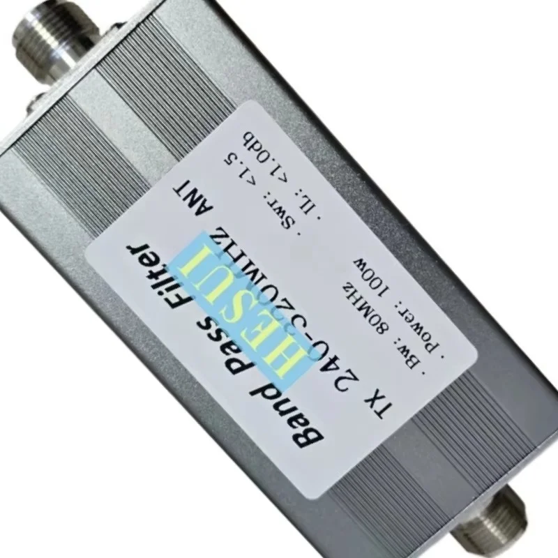 100W 240MHz - 320MHz Filter High power Bandpass Filter BPF module board L16-F Port CNC Al shielding shell