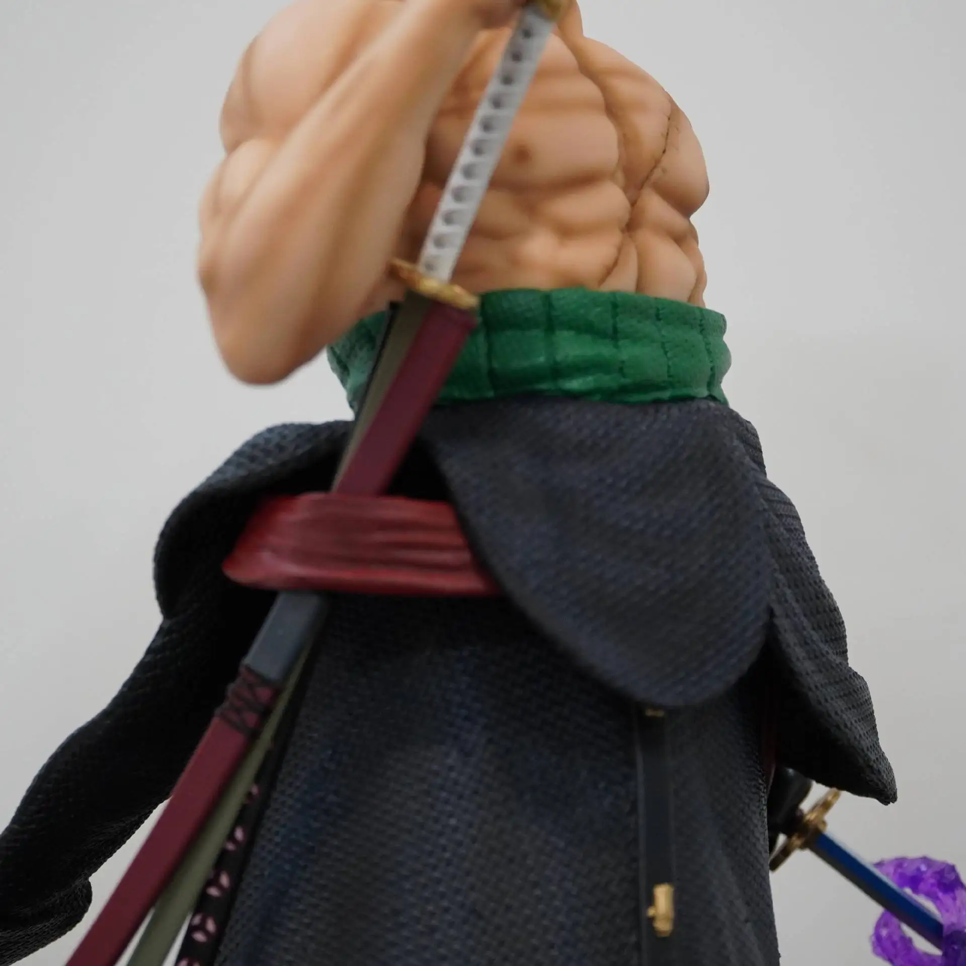 One Piece Stand Posture Roronoa Zoro Anime Action Fight Figures Pvc Statue 50cm Roronoa Zoro Model Collection Doll Boy  Gifts