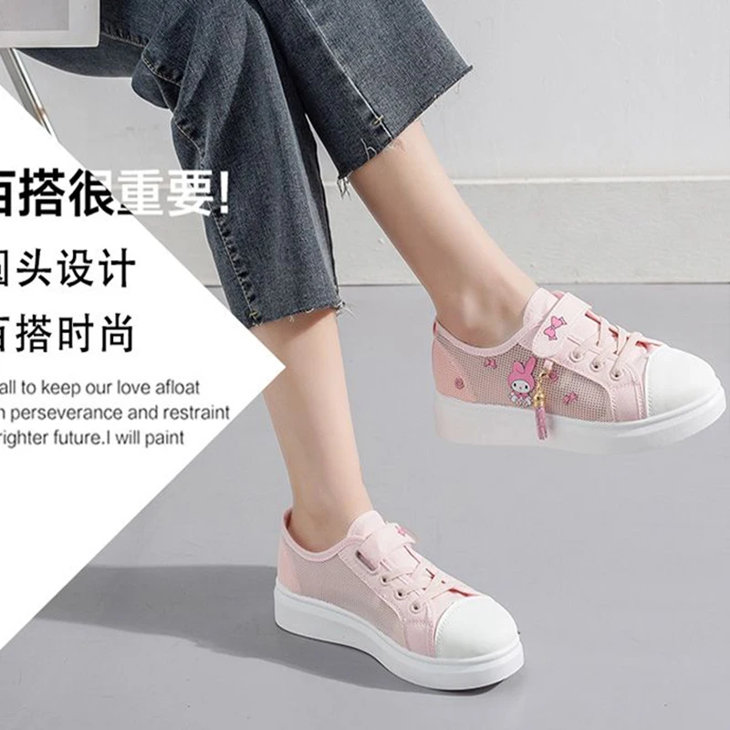 Cute My Melody Tennis Sanrio Kawaii Anime Girl Child Sneakers Girl Heart Cartoon Babys Casual Shoes Non Slip Toys Gifts for Kids