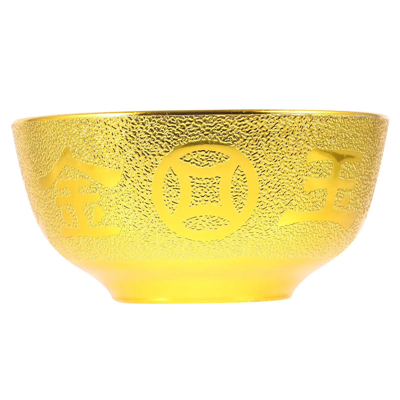 Buddhist Food Bowl Gold Plastic Wear-Resistant Multi-Function Offering Cup Decorative Holy Temple Worship Desktop Supply - view 4