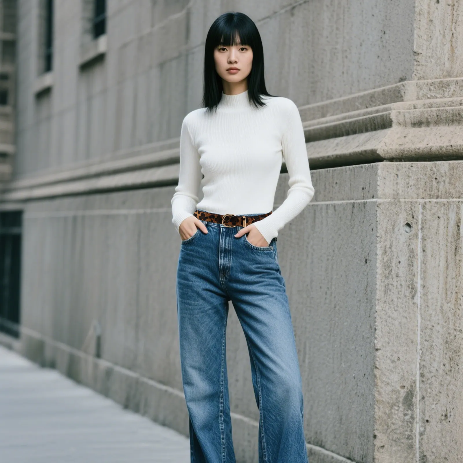 

Ремни с леопардовым принтом, женские широкие пояса из искусственной кожи с пряжкой из сплава, винтажный повседневный ремень в западном стиле для платьев, джинсов, юбок, офиса