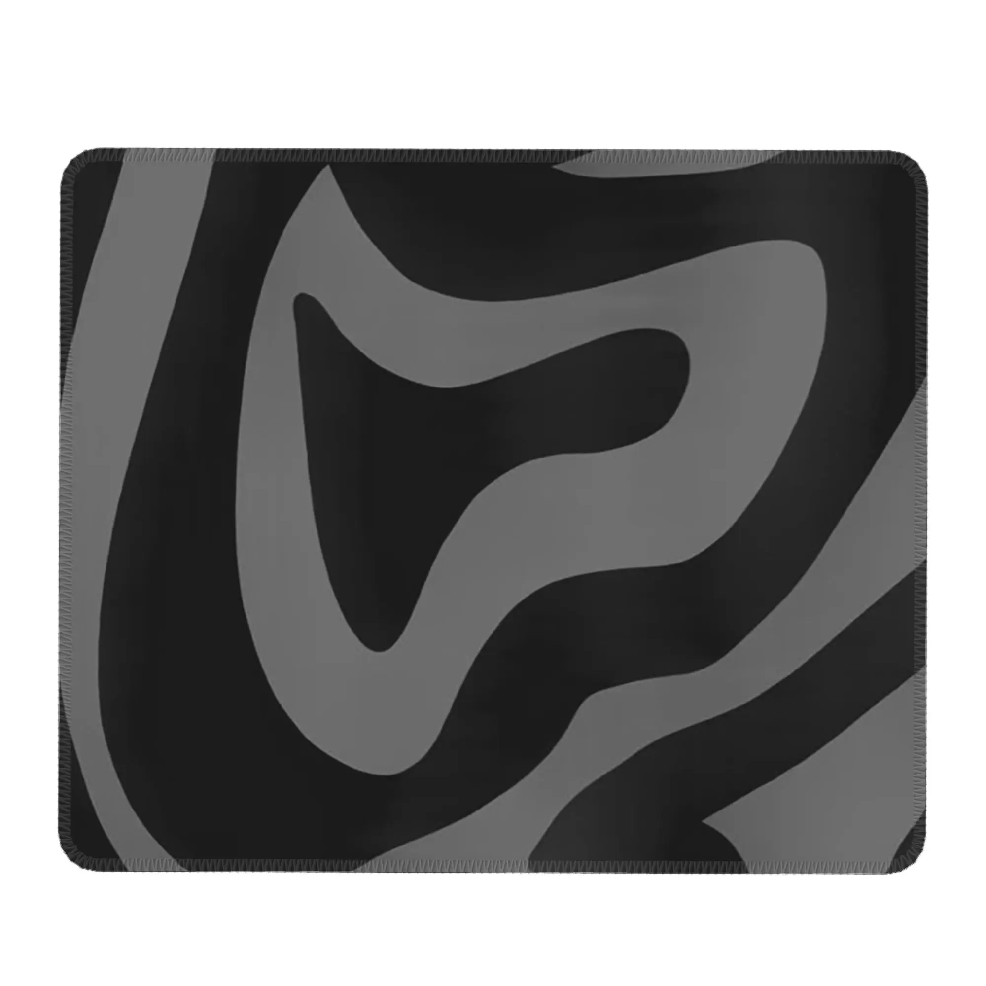 Black And Grey Liquid Swirl Abstract Art Mouse Pad Computer Keyboard Mouse Mat Gamer PC Laptop Desk Mat Office Table Mats