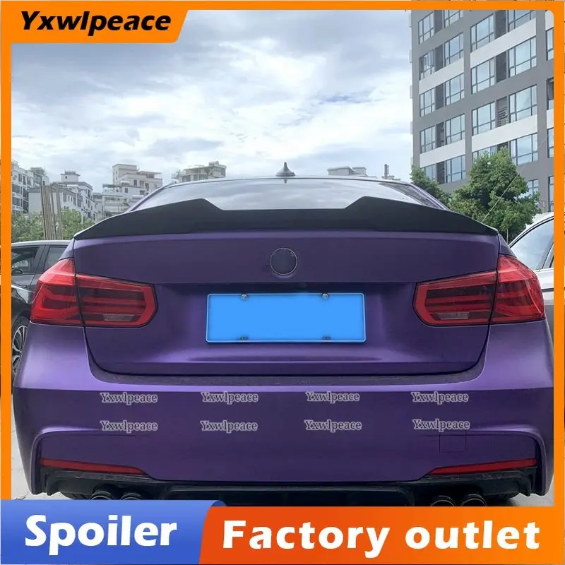 

PSM Style Carbon Fiber and Gloss Black Rear Trunk Lip Spoiler for BMW 3 Series Sedan F30 M3 F80 320i 318d 328i 335i 2012-2018