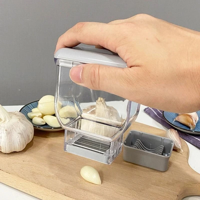 

Garlic Press Garlic Slicer Kitchen Tool Stainless Steel Texture Garlic Cutter