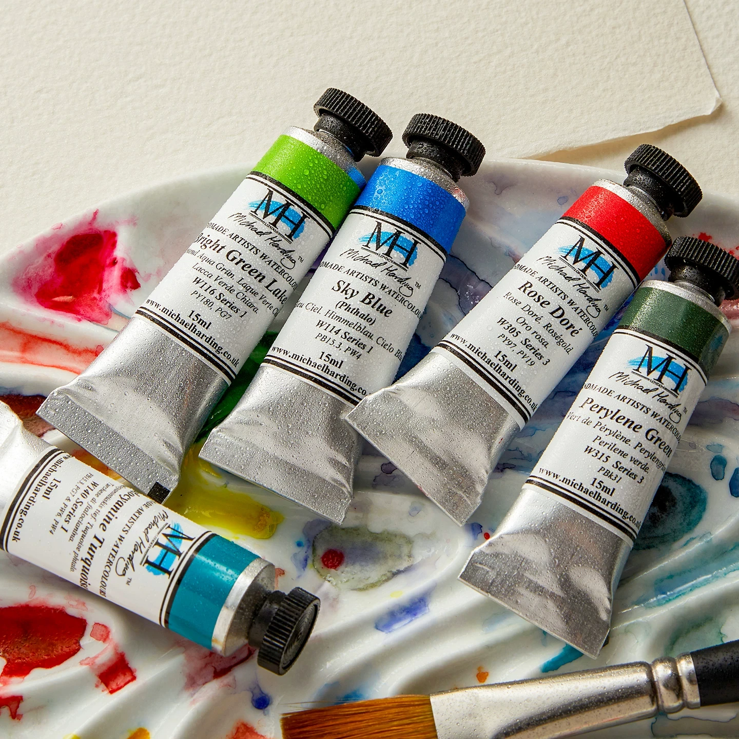 Michael Harding Watercolor Paint 15ml Single Tube Watercolor 134 Colors Professional Artist Paint  Sketching and Painting Link2