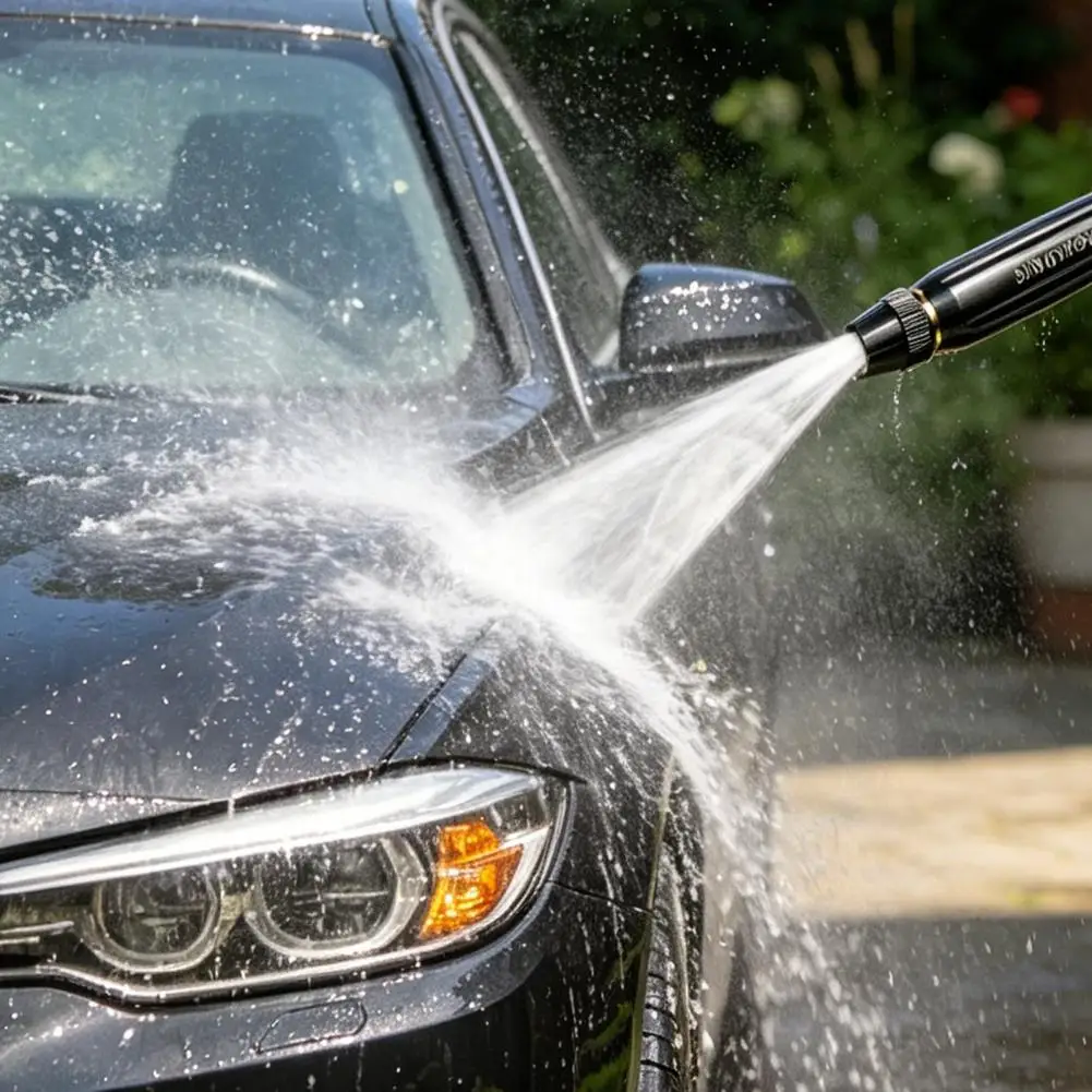 Car Wash Nozzle High Pressure Gardening Irrigation Tool with Booster Nozzle Easy Installation Quick Attach Hose Nozzle