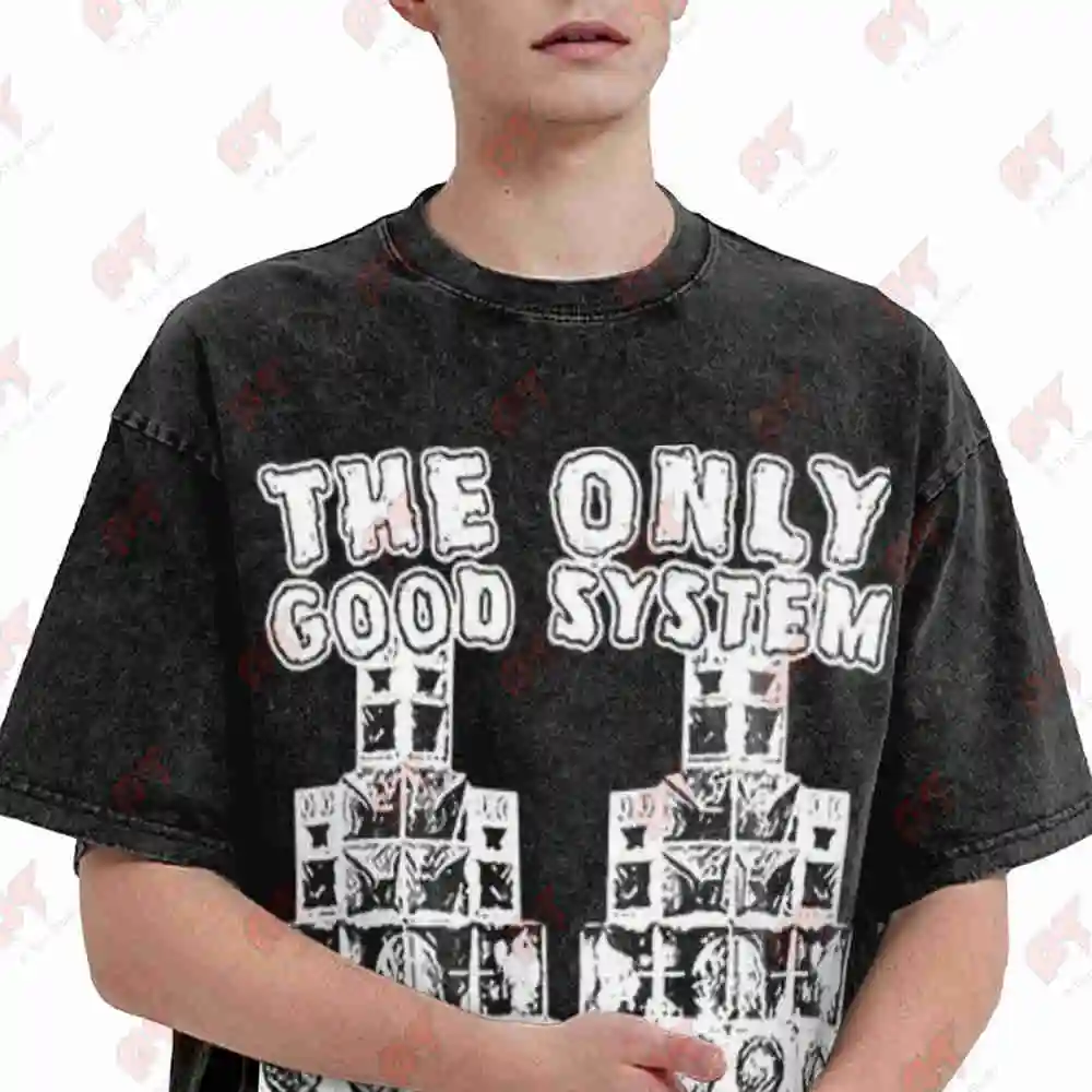 Free Party Tekno 23 Soundsystem Rave Vintage Washed Tee Pure Cotton T-Shirt