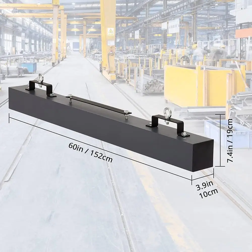 60 inch magnetisch veeggereedschap met 140 LBS hefcapaciteit sterke magneet veegspijkers schroeven puin duurzame constructie snel