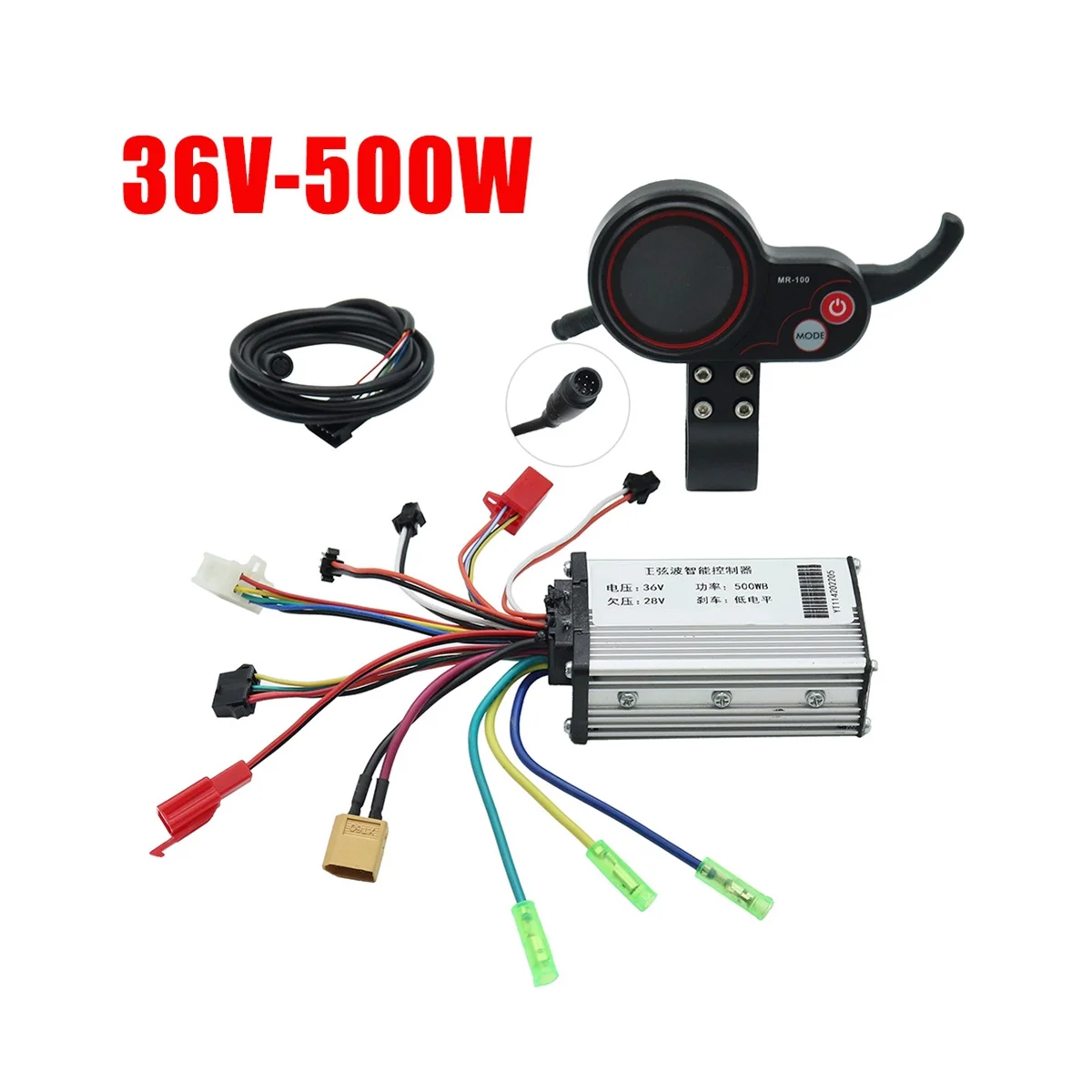 36V 500W Controller MR-100 LCD Display Meter Dashboard Kit for KUGOO M4 Electric Scooter Accessories