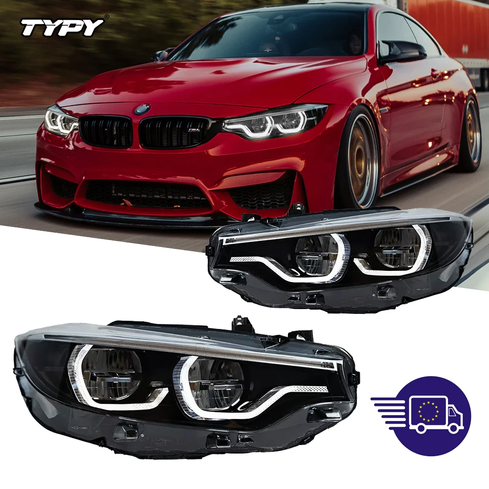 

TYPY Head Lamp for BMW F32 F36 M4 F82 LED Headlight 2013-2019 Headlights 425I DRL Turn Signal High Beam Angel Eye Projector Lens