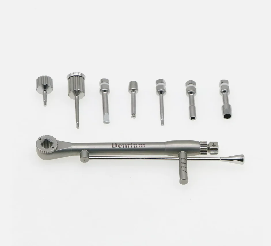 Dentium XIP Prosthetic Kit  7 Screwdrivers Screw Hand Hex Drivers MU Drivers Dentium torque wrench