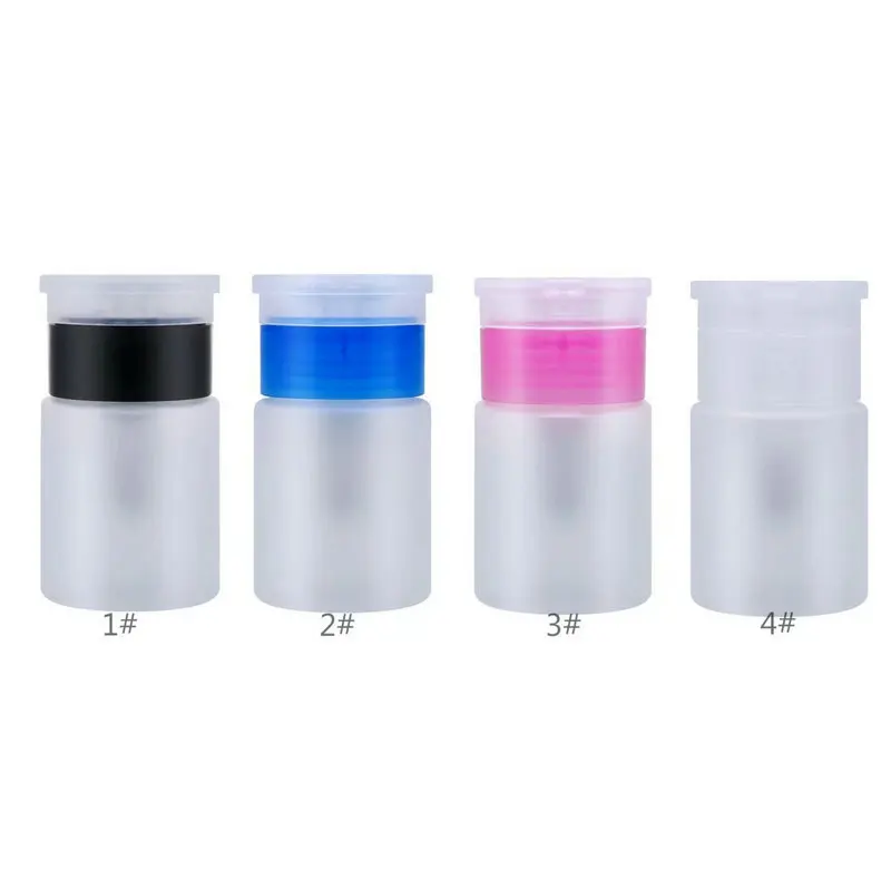 60/150/ml Nail Refillable Bottles Empty Press Pump Dispenser Nail Art Polish Remover Cleaner Makeup Bottle Manicure Tool