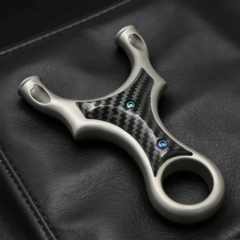 

High-quality Stainless Steel Slingshot Outdoor Shooting Slingshot Hunting Portable Catapult Shooting Entertainment Two Uses