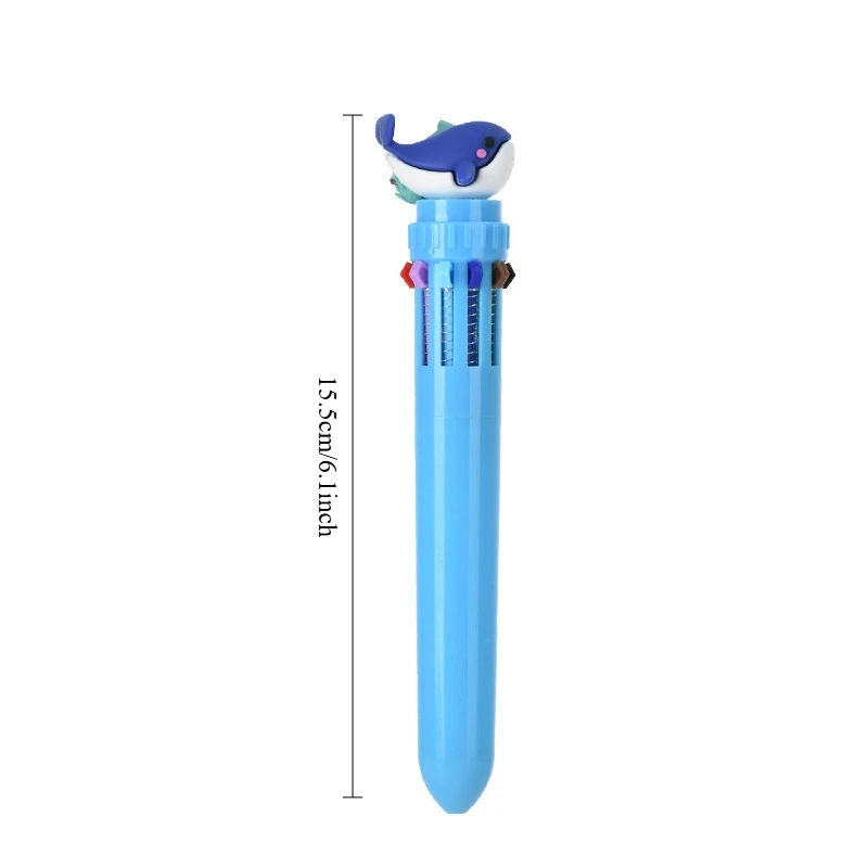 Multi-color Ballpoint Pens Cute Ocean Animal Retractable Pens for Students Kids School Office