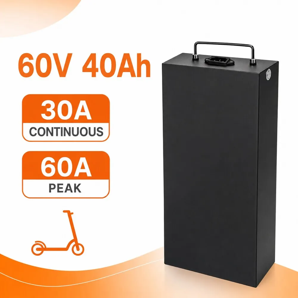 60V // Lithium-Akkupack Ersatz für Elektrofahrräder, Hochleistungs-E-Bike-Akku
