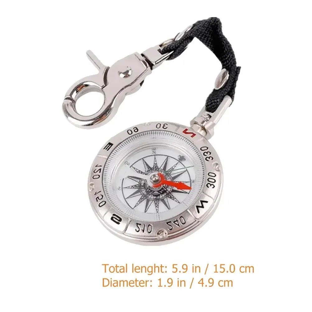 Mini Outdoor Camping Pocket Compass Outdoor Survival Lanyard Design Pocket Compass Portable Outdoor Camping Hiking Pocket