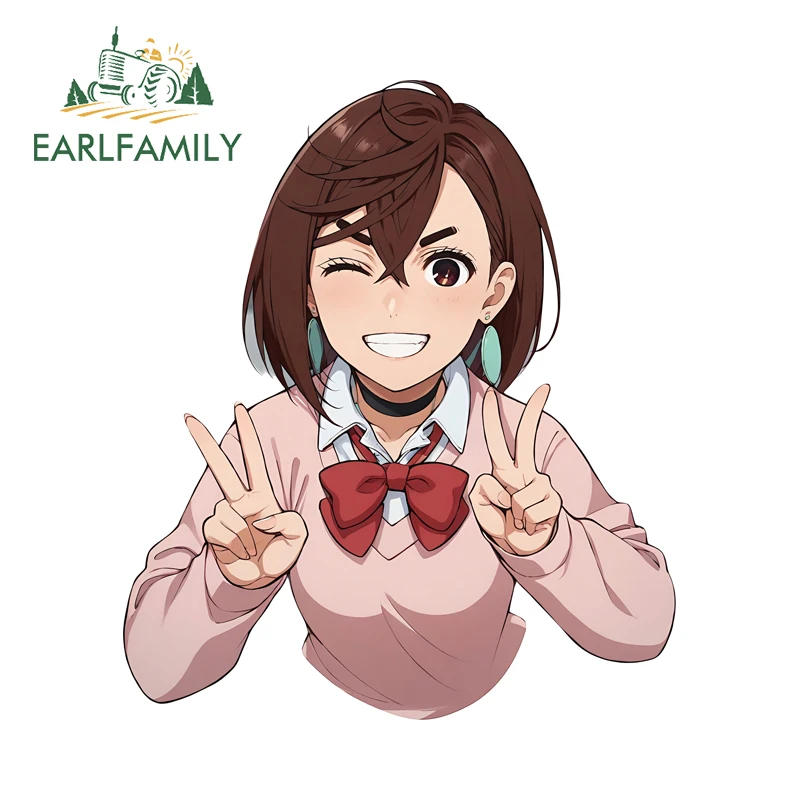 EARLFAMILY Cute Ayase Momo Car Bumper Window Stickers Cool Graffiti Decal Occlusion Scratch Suitable For Auto RV Custom Printing