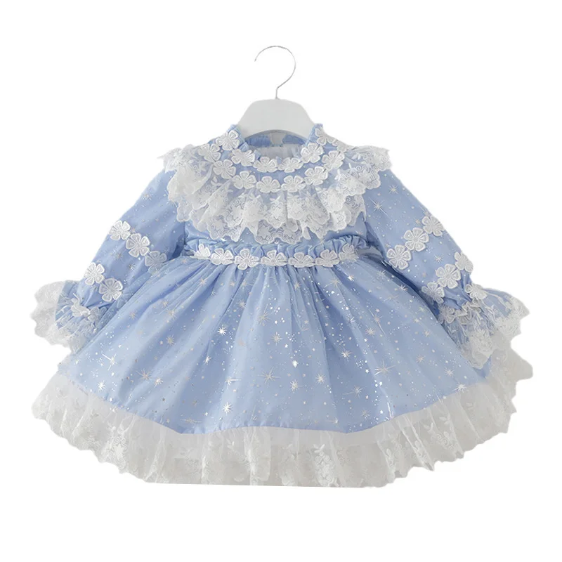 Herbst Mädchen Kleid Kleine und Mittlere kinder Spitze Rock Mädchen Mesh Puffy Rock Lolita Prinzessin Rock