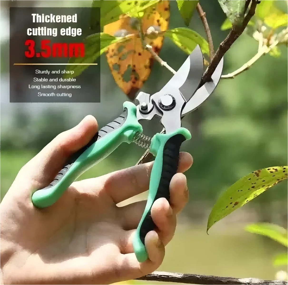Garden Pruning Shears: Multifunctional Pruner with Stainless Steel Blade for Trimming, Gardening & More!