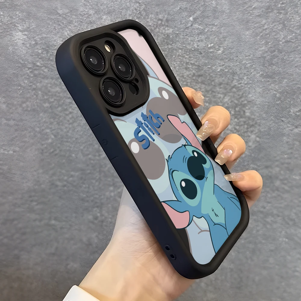 

Cute Pink Stitch Phone Case for Oppo Reno 12 11 10 8 7 6 5 4 3 2 Reno12 Reno11 Reno10 Reno8 T Z F Pro Plus 4G 5G Ladder Cover