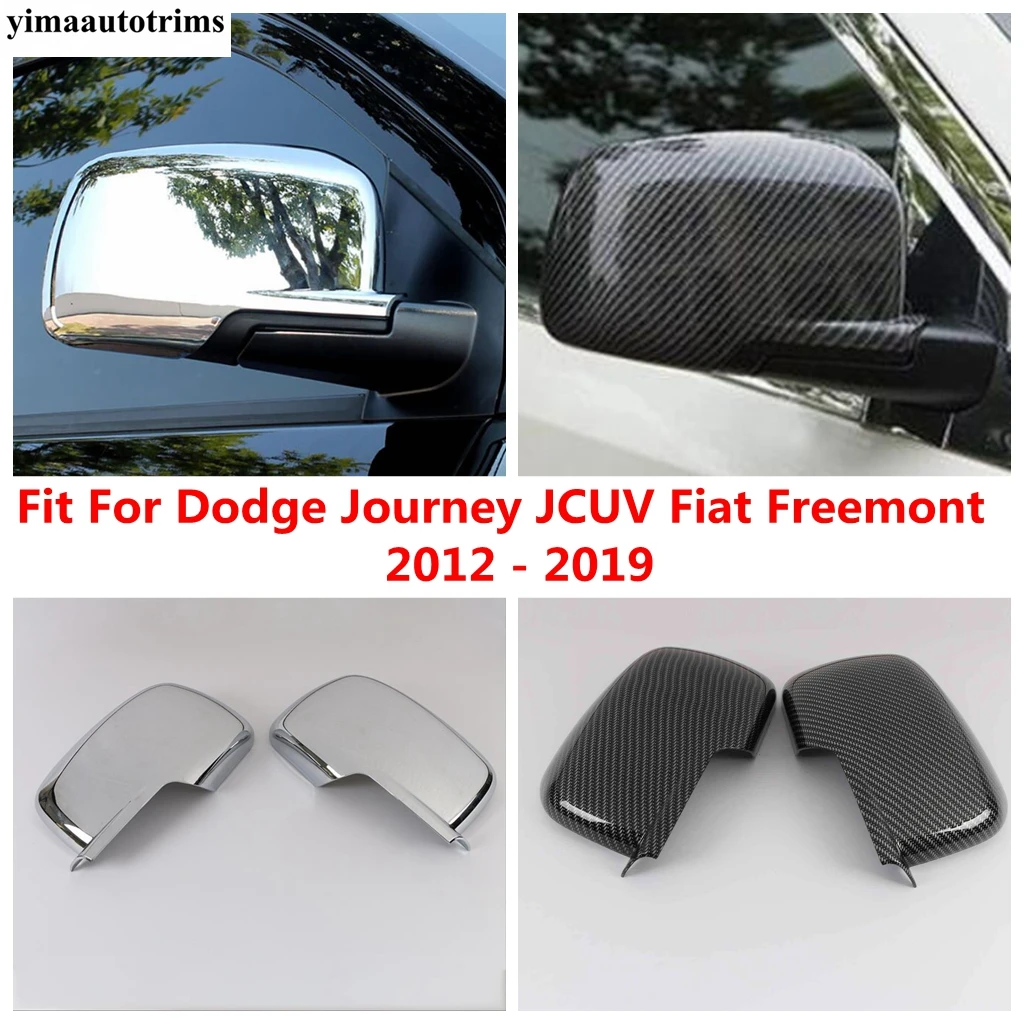 

Car Side Rearview Mirror Cap Shell Cover Trim ABS Chrome Accessories Exterior For Dodge Journey JCUV Fiat Freemont 2012 - 2019