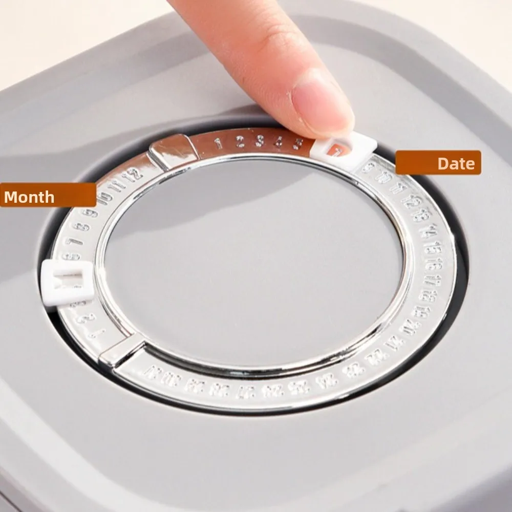 Lattina di chicchi di caffè Scatola di barattolo di latte in polvere con cucchiaio raschietto Scatola sigillata per alimenti riutilizzabile Contenitore ermetico impilabile per cereali